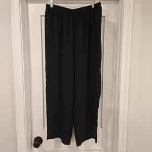 Eileen Fisher Black Silk Pants
